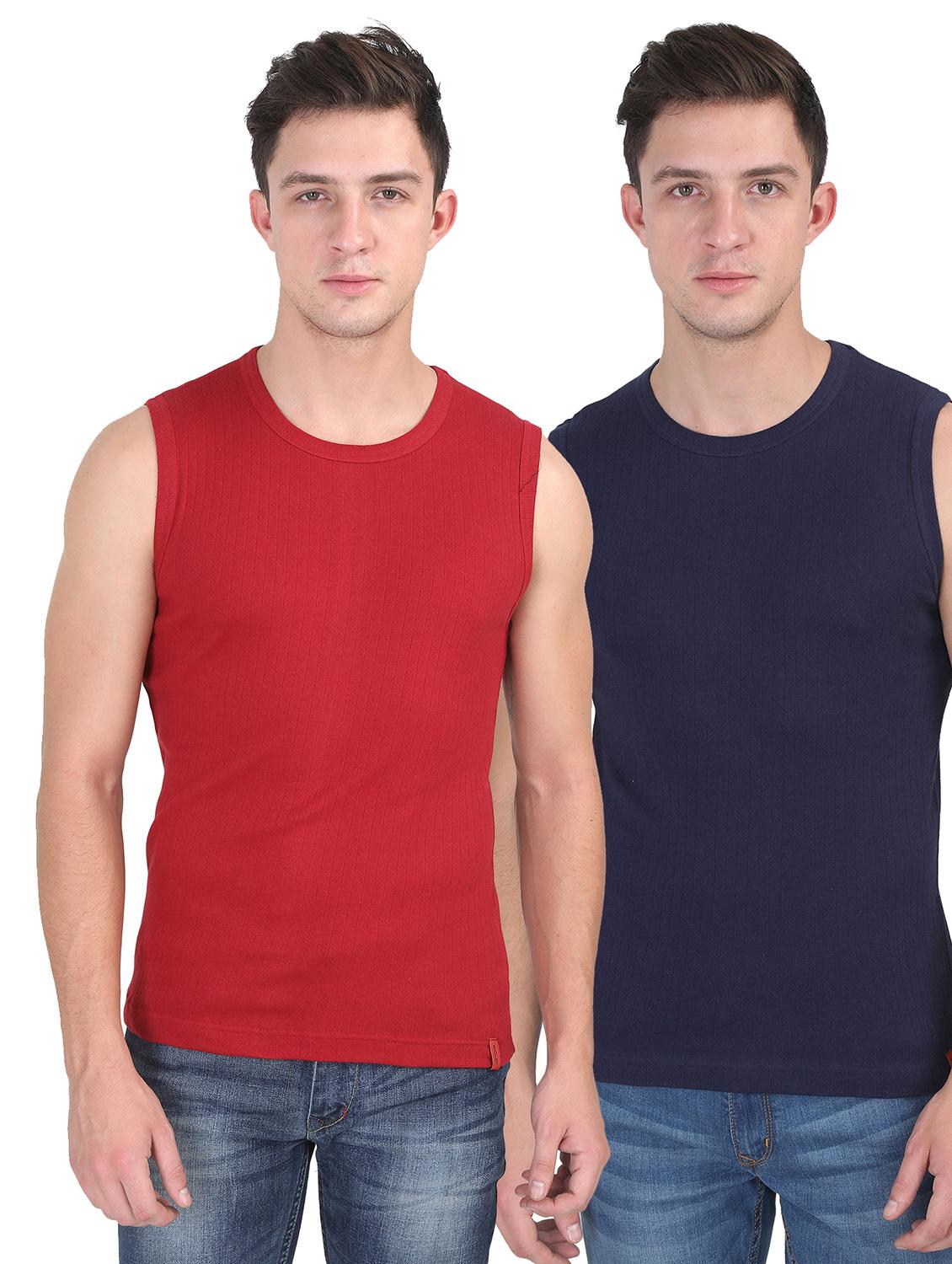 pack of 2 solid vests - 17250577 - Zoom Image - 0