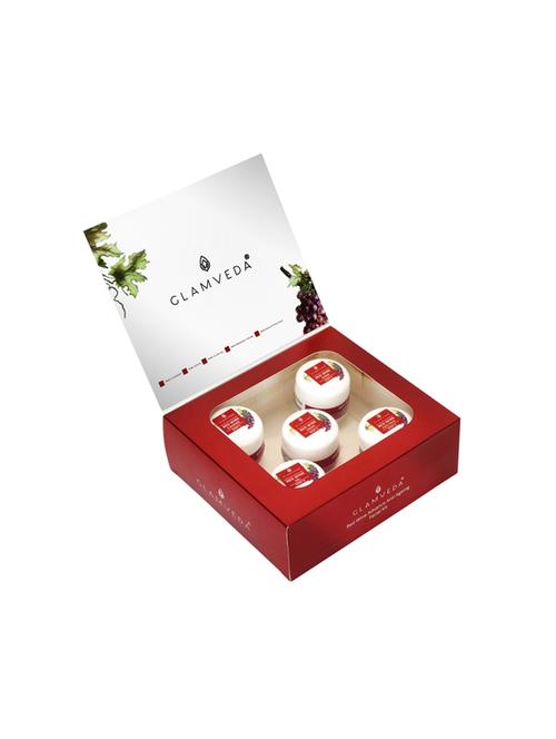 glamveda red wine anti ageing facial kit | 110g - 17252586 - Standard Image - 0