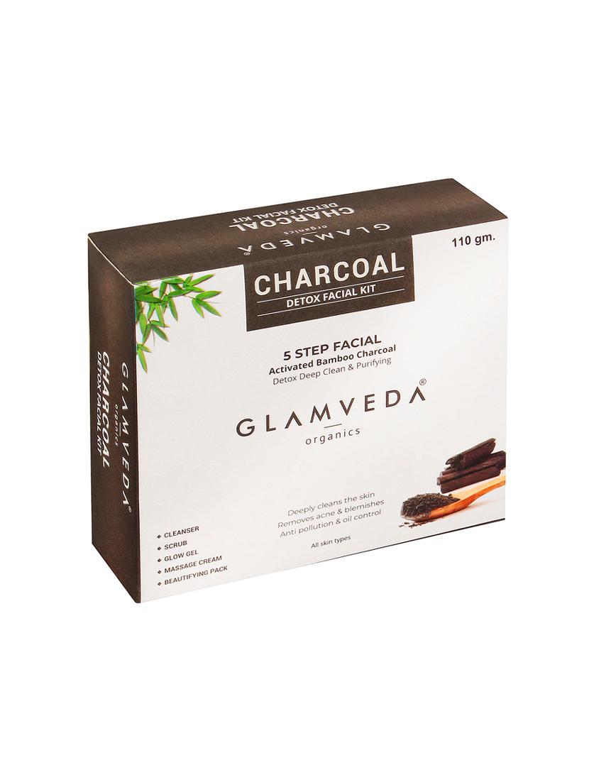 glamveda charcoal blackhead removal facial kit | 110 g - 17252609 - Zoom Image - 0