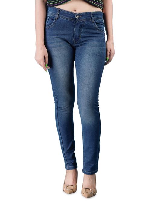 women's plain slim fit jeans - 17256353 - Standard Image - 0