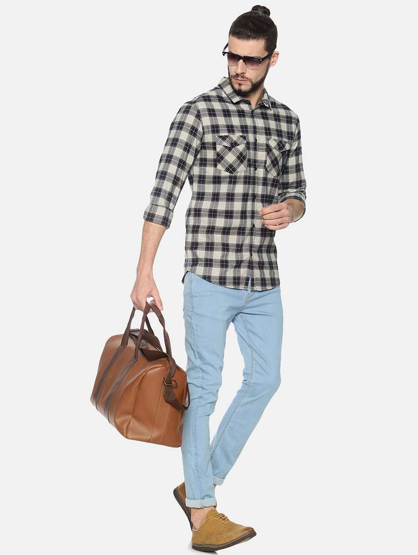 mens checks casual shirt - 17258302 -  Standard Image - 3
