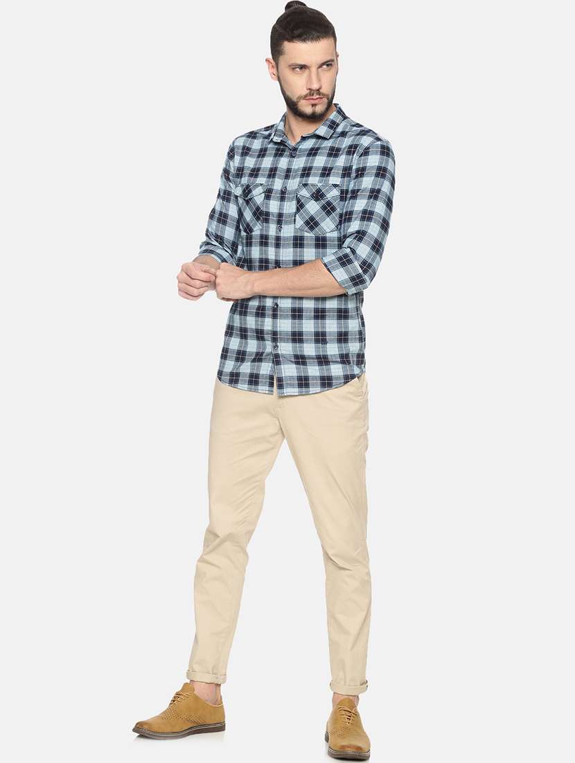 mens checks casual shirt - 17258303 -  Standard Image - 3