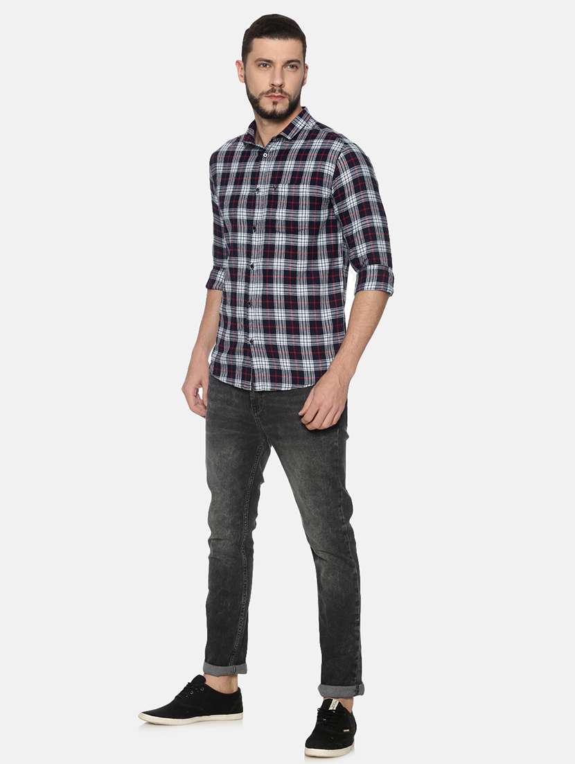 mens checks casual shirt - 17258353 -  Standard Image - 3