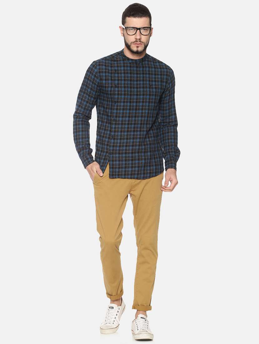 mens checks casual shirt - 17258355 -  Standard Image - 3