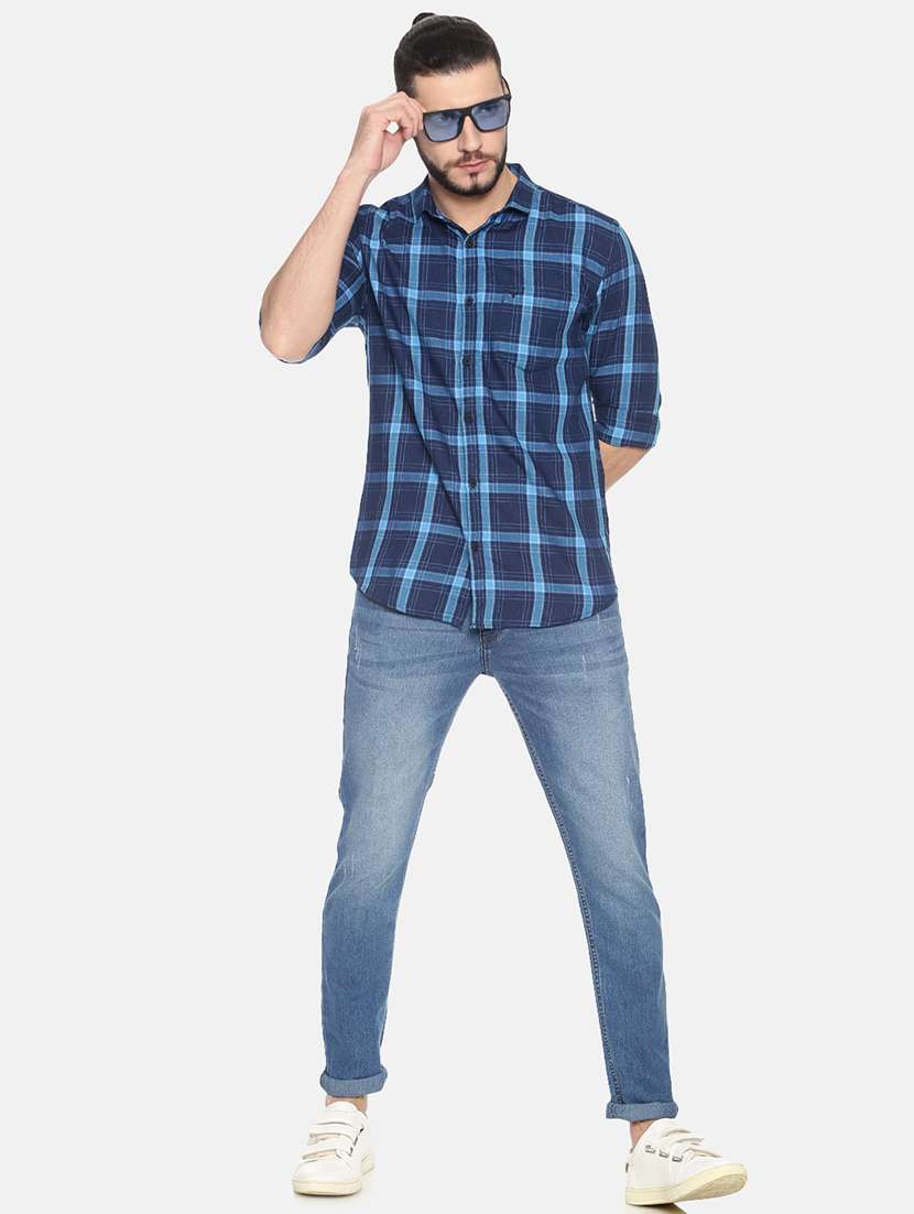 mens checks casual shirt - 17258386 -  Standard Image - 3