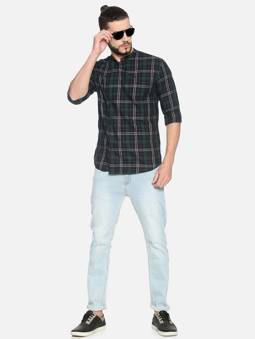 mens checks casual shirt - 17258393 -  Standard Image - 3