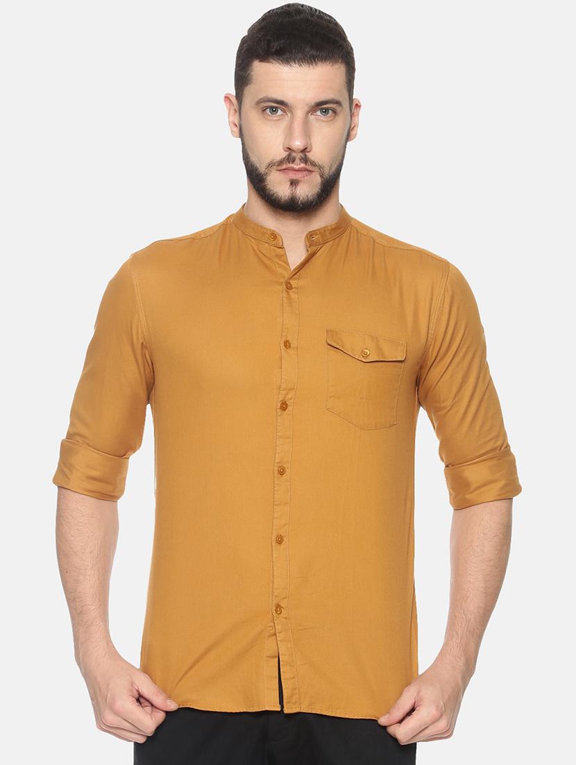 mens solid casual shirt - 17258397 - Zoom Image - 0