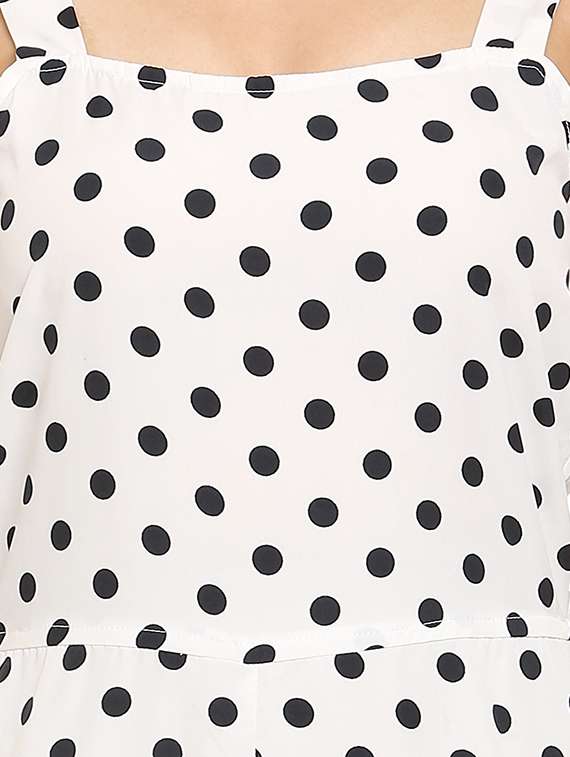 polka dot full leg jumpsuit - 17258750 -  Standard Image - 3