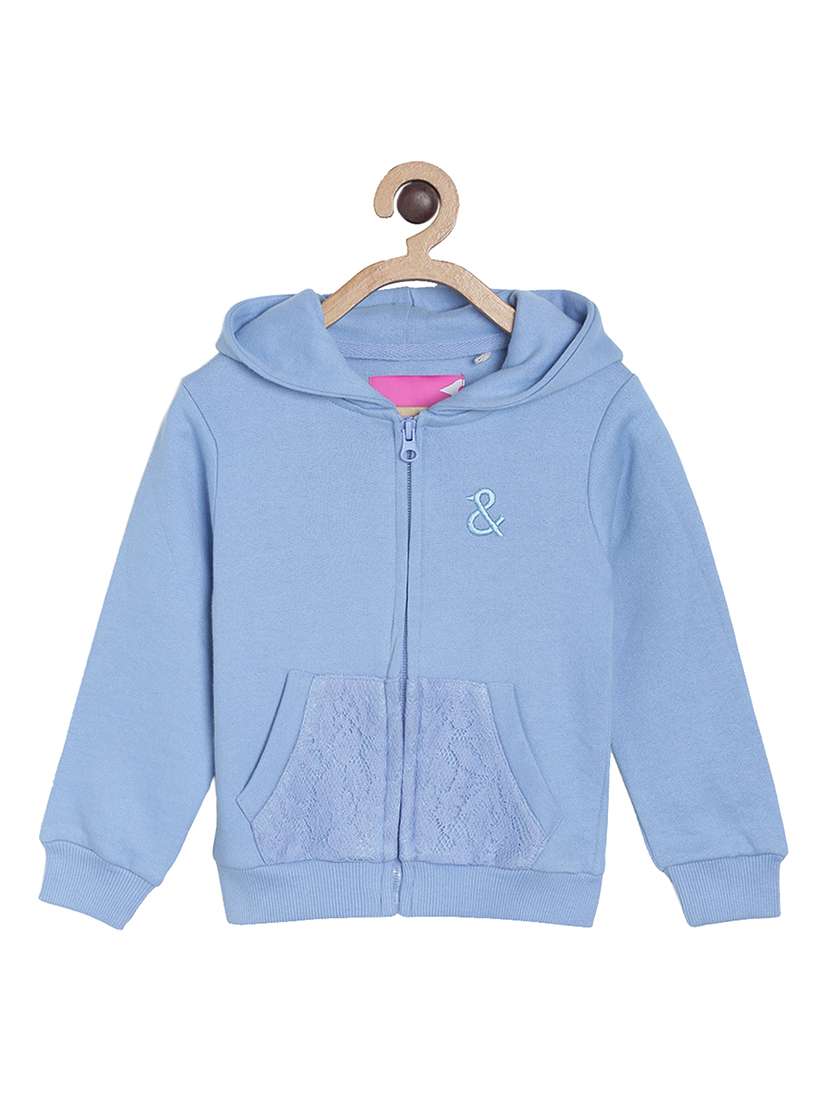 light blue cotton sweatshirt