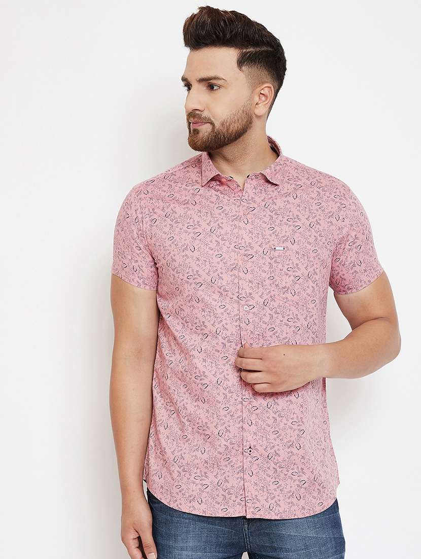 pink printed casual shirt - 17263486 - Zoom Image - 0