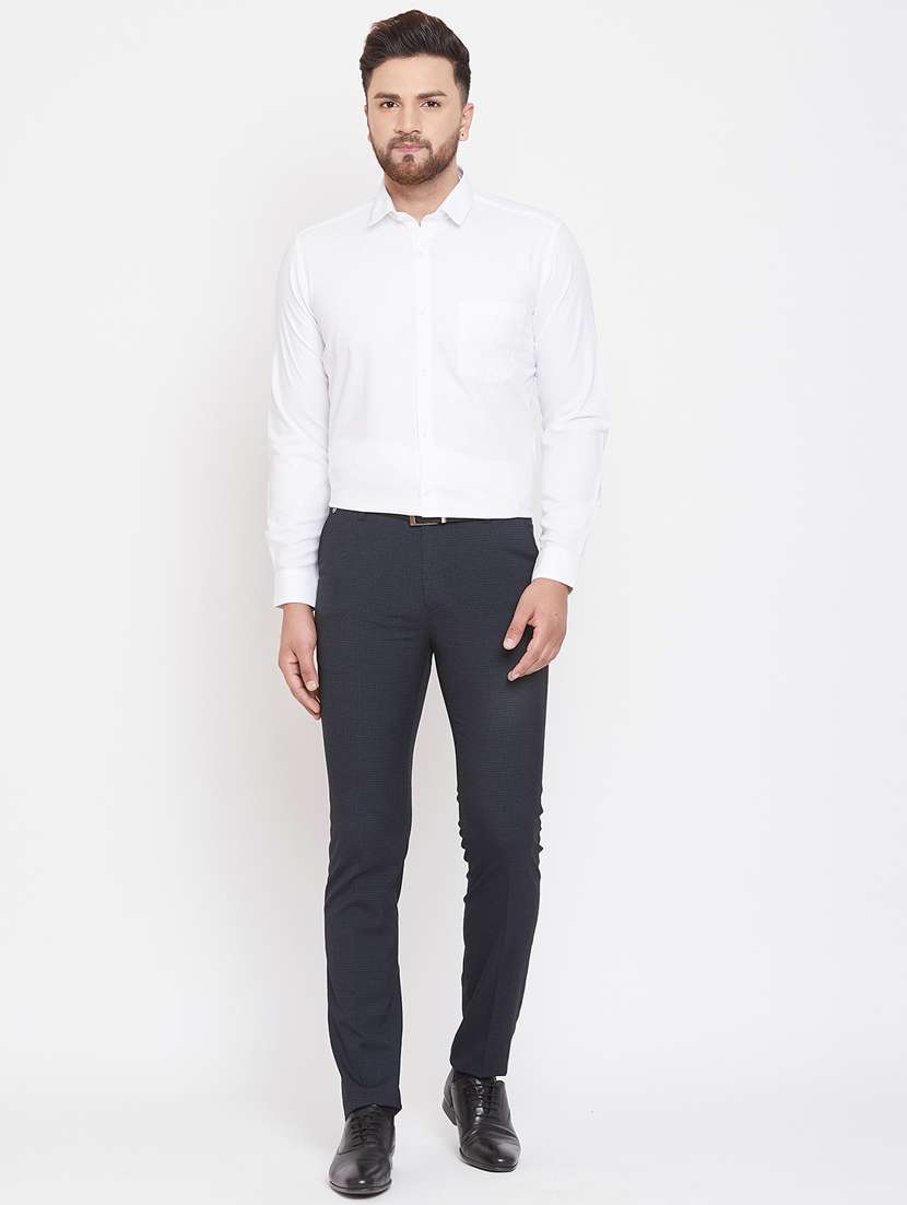 white solid formal shirt - 17263517 - Standard Image - 3