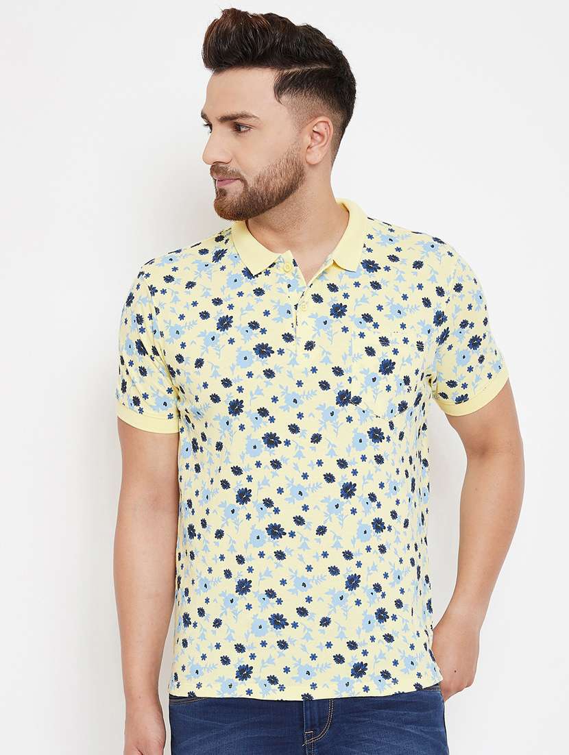 yellow printed t-shirt - 17263567 - Zoom Image - 0