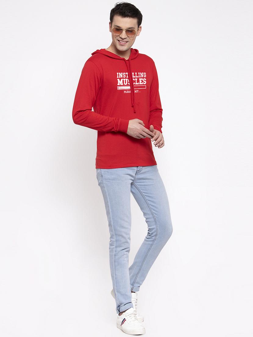 red chest print t-shirt - 17263805 - Standard Image - 3