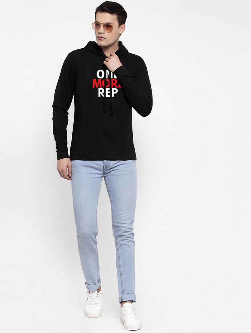 black chest print t-shirt - 17263814 - Standard Image - 3