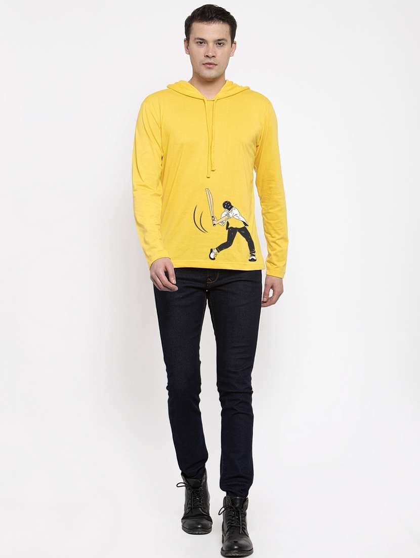 yellow front print t-shirt - 17263860 -  Standard Image - 3