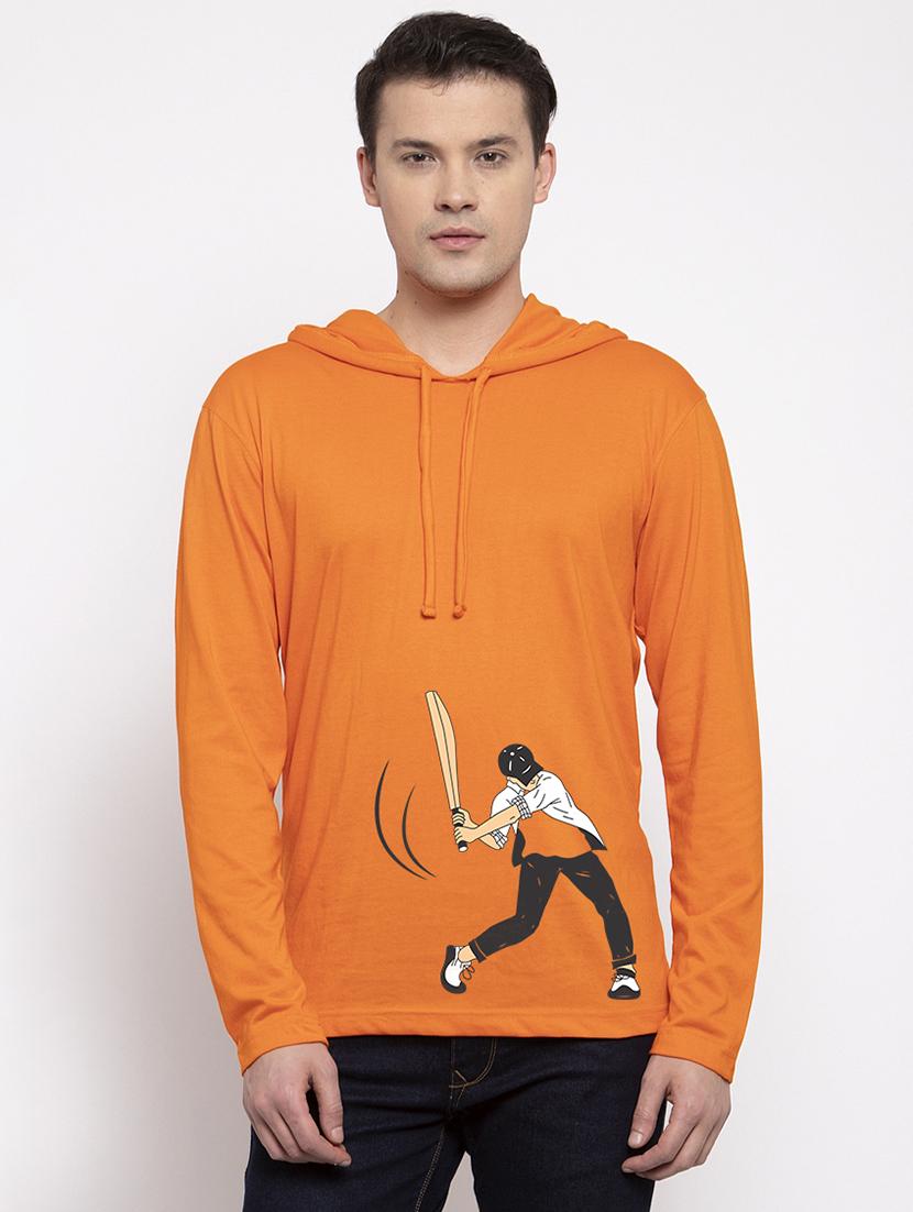 orange front print t-shirt - 17263861 - Zoom Image - 0