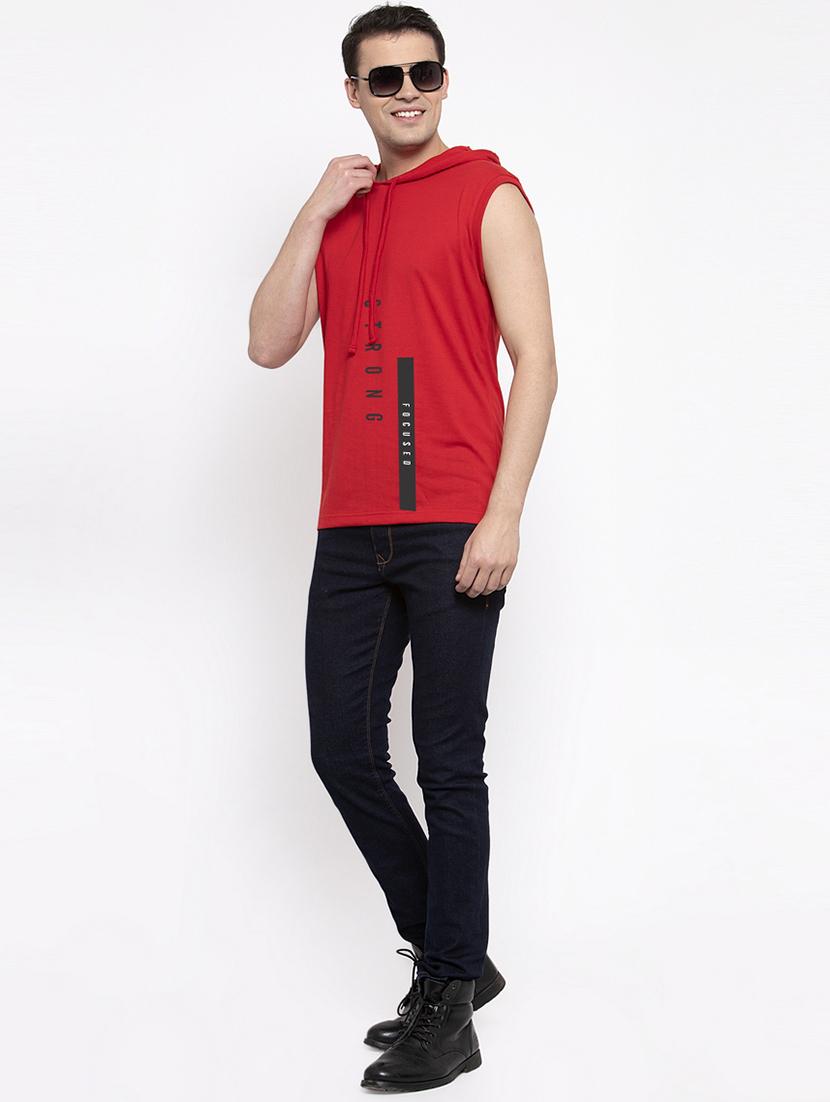 red front print t-shirt - 17263889 - Standard Image - 3