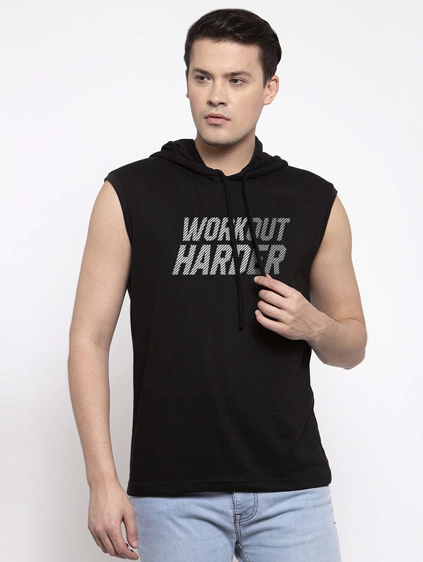 black chest print t-shirt - 17263894 -  Zoom Image - 0
