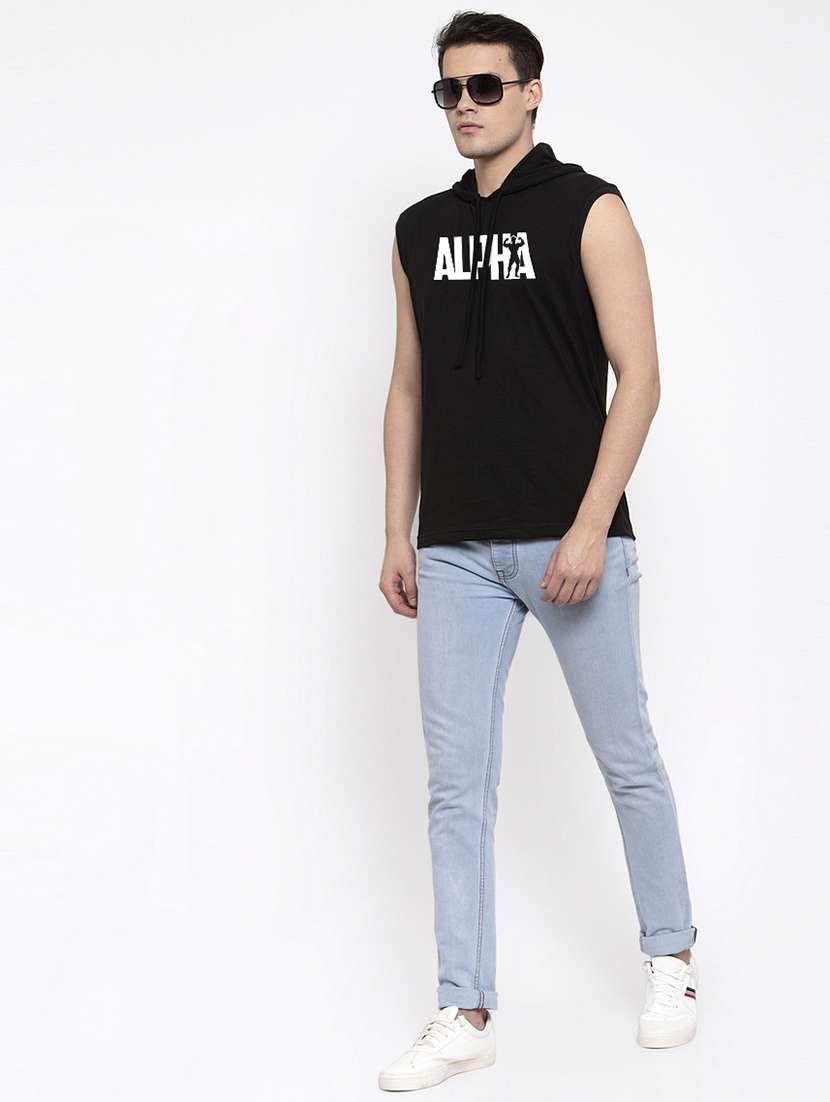black chest print t-shirt - 17263897 -  Standard Image - 3