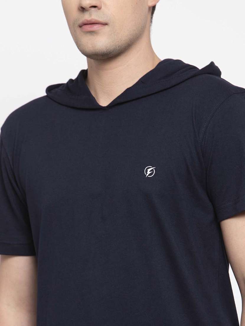 navy blue solid t-shirt - 17263968 -  Standard Image - 5