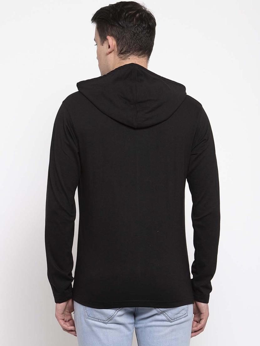 black solid t-shirt - 17263971 - Standard Image - 3