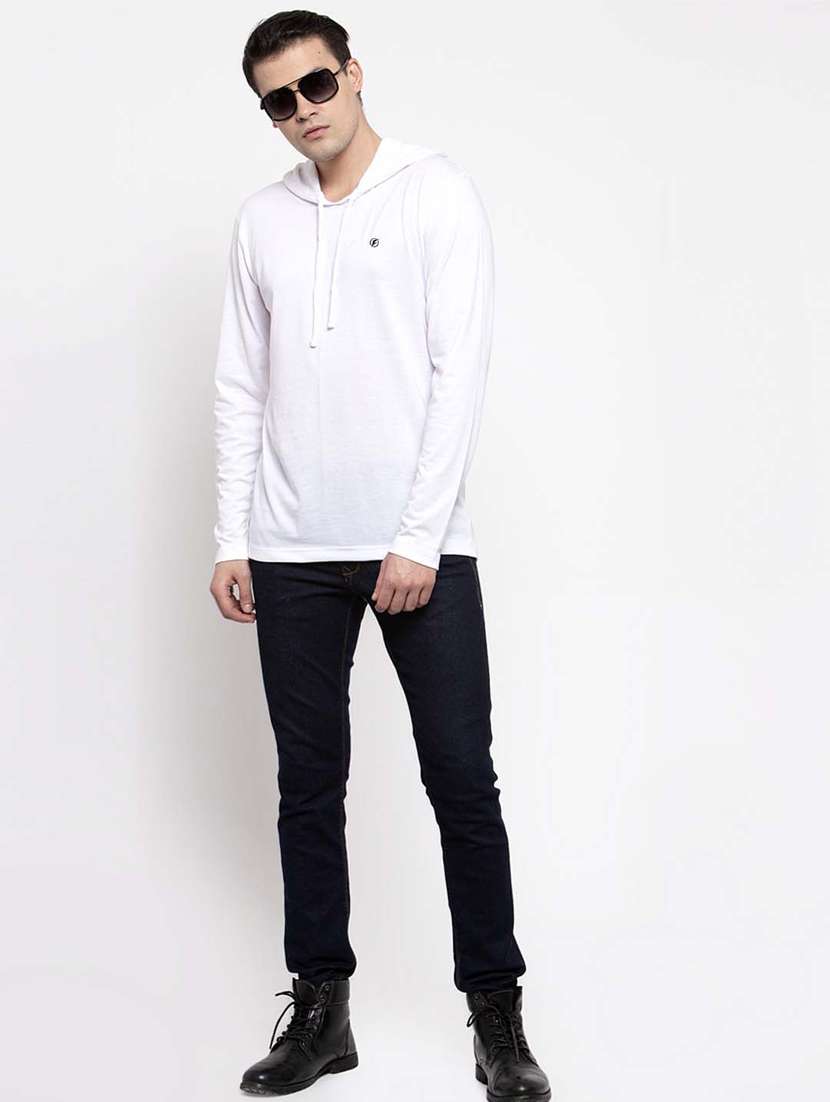 white solid t-shirt - 17263972 -  Standard Image - 5