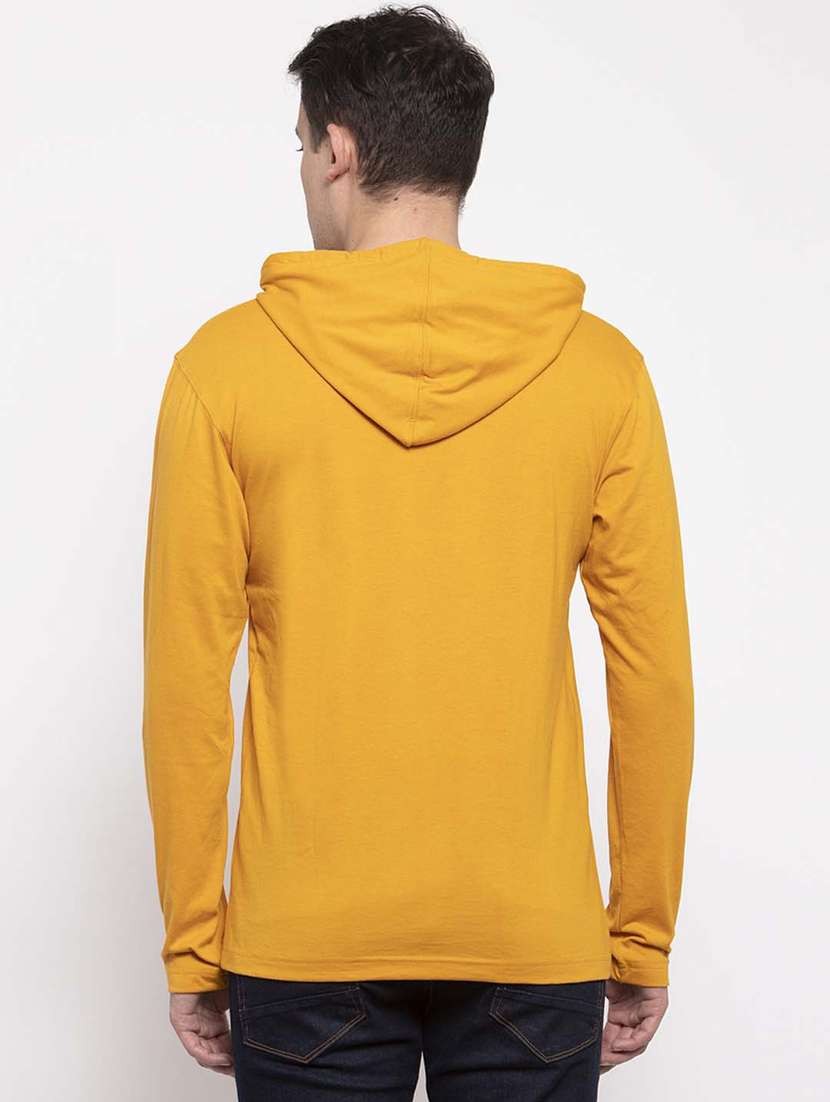 mustard solid t-shirt - 17263980 -  Standard Image - 3