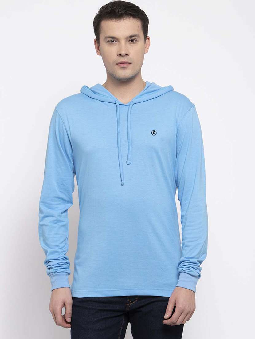 light blue solid t-shirt - 17263989 -  Zoom Image - 0