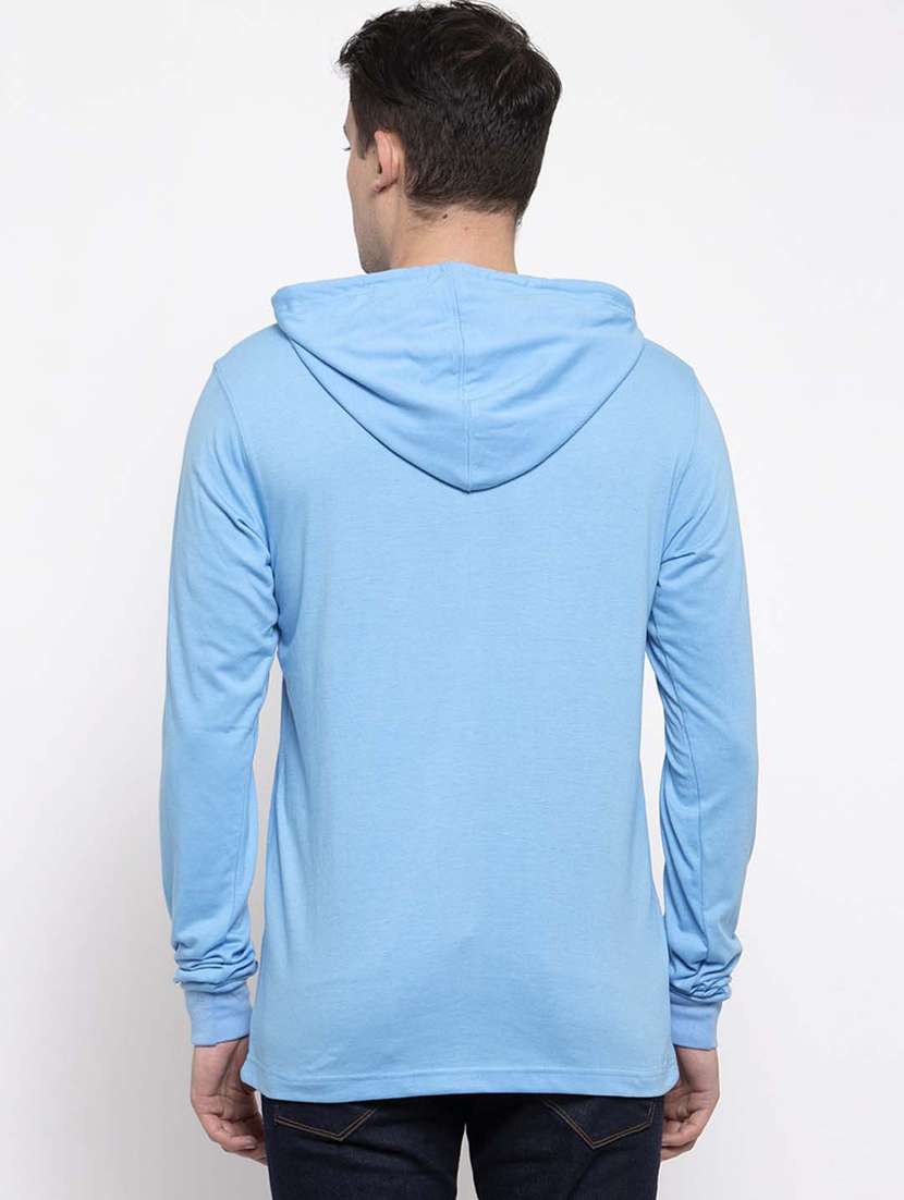 light blue solid t-shirt - 17263989 - Standard Image - 3
