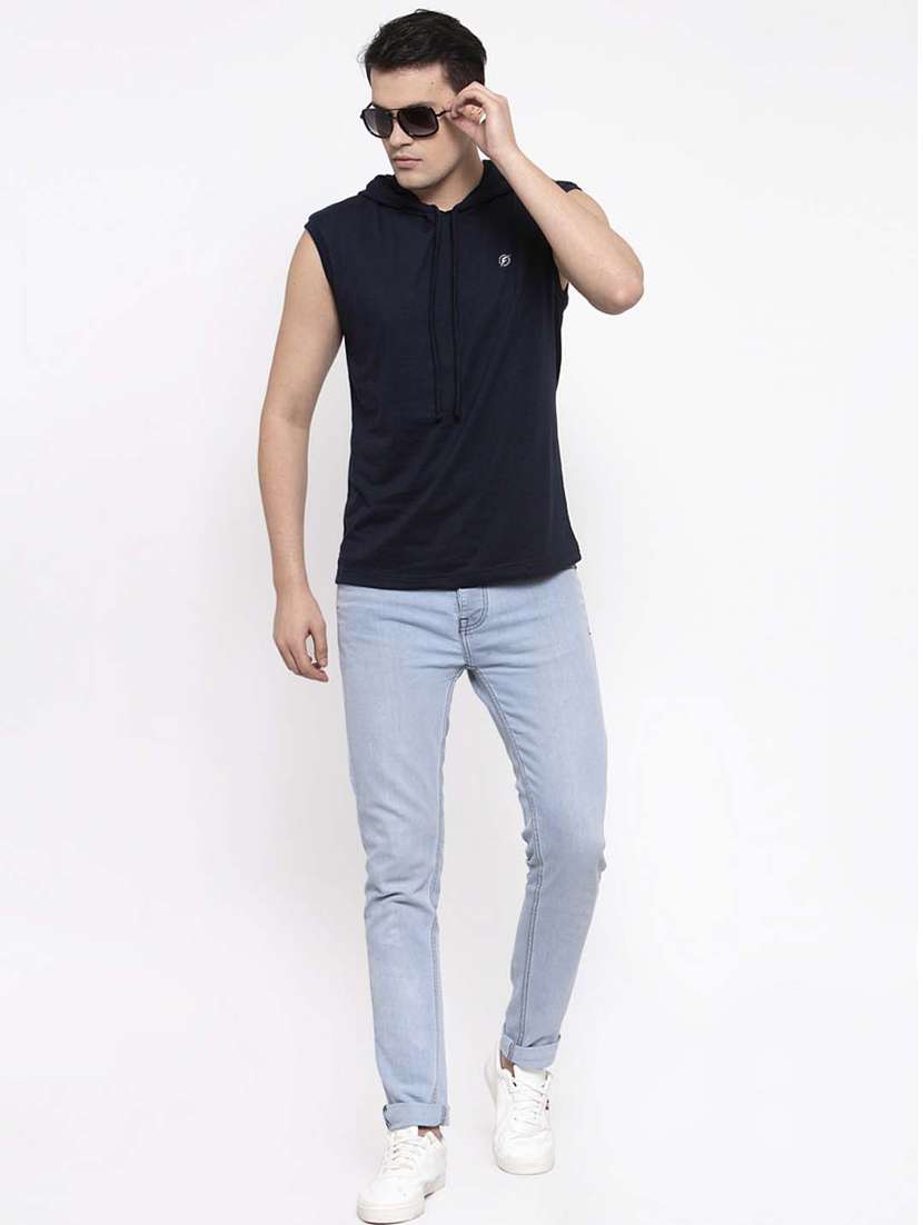 navy blue solid t-shirt - 17263998 -  Standard Image - 5