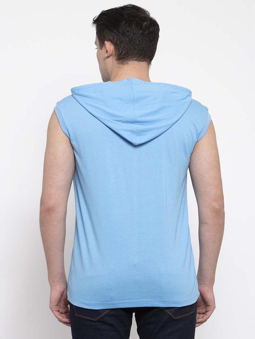 light blue solid t-shirt - 17263999 - Standard Image - 3