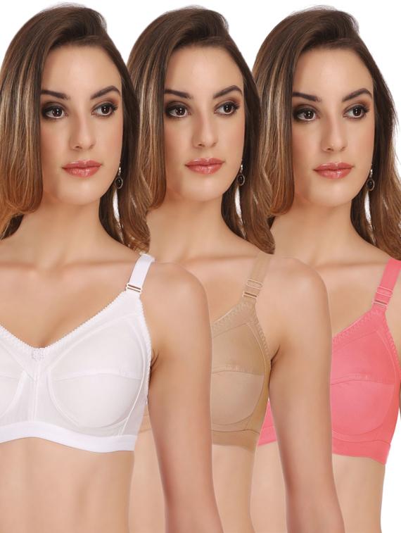 set of 3 full coverage minimizer bra - 17264401 -  Zoom Image - 0