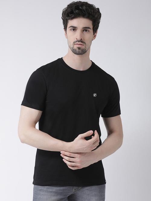 black solid t-shirt - 17264515 - Standard Image - 0