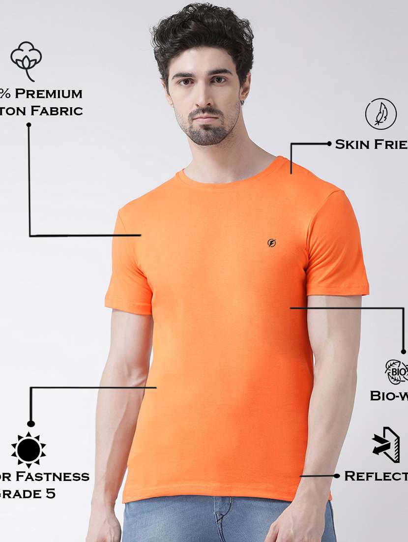 men solid round neck t-shirt - 17264521 -  Standard Image - 3