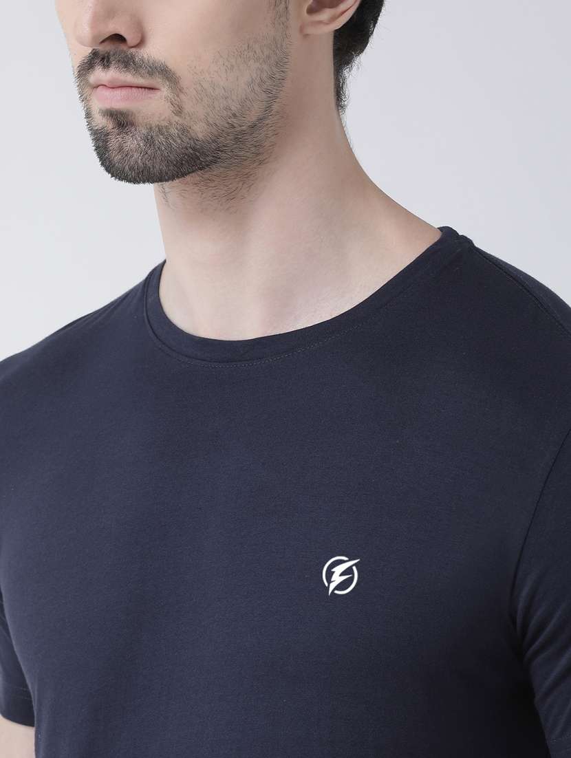 navy blue solid t-shirt - 17264525 -  Standard Image - 5