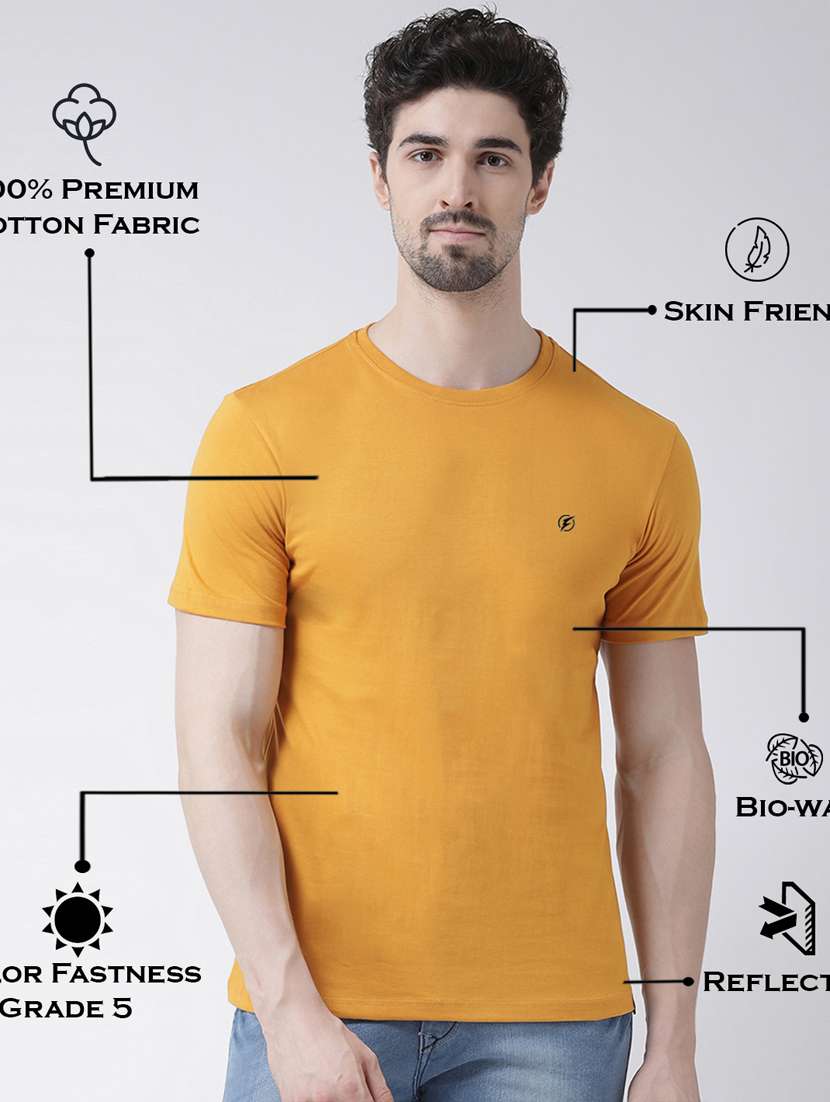 men solid short sleeves t-shirt - 17264527 -  Standard Image - 3