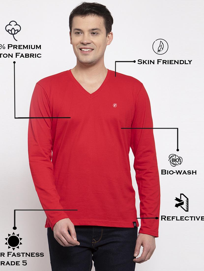 red solid t-shirt - 17264530 - Standard Image - 3