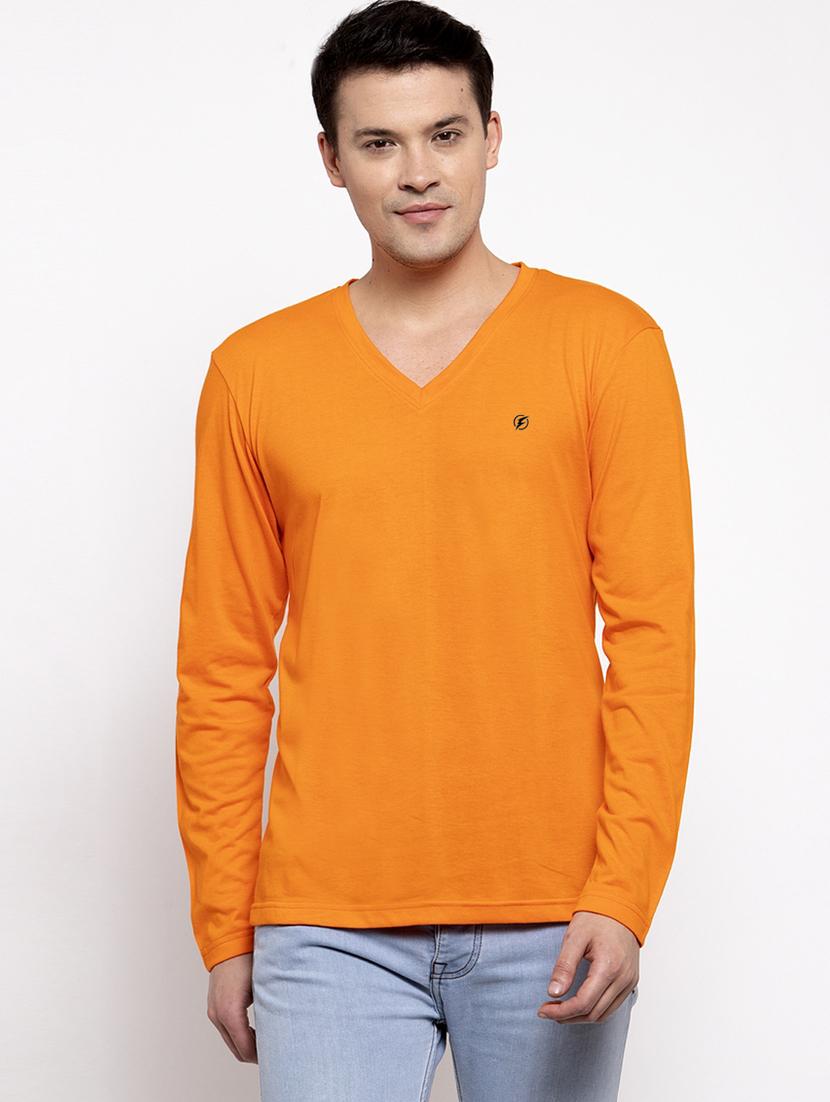orange solid t-shirt - 17264534 - Zoom Image - 0