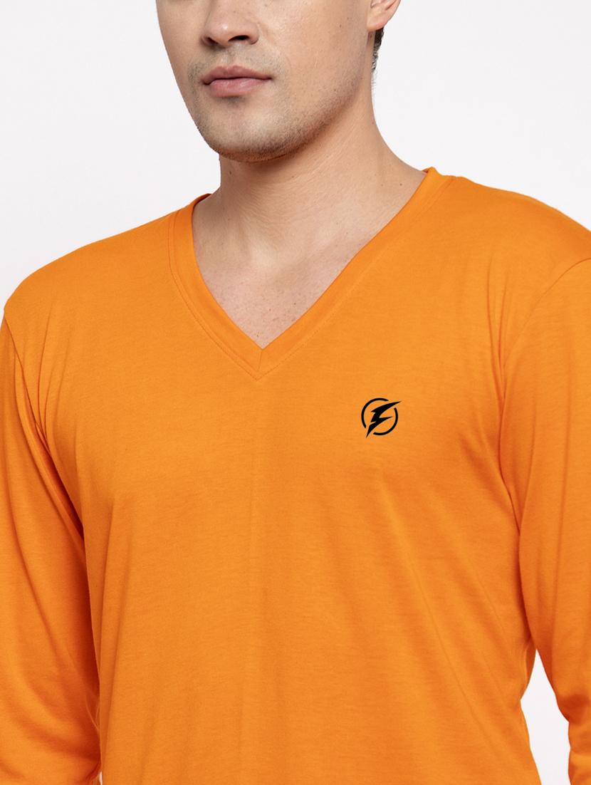 orange solid t-shirt - 17264534 - Standard Image - 5