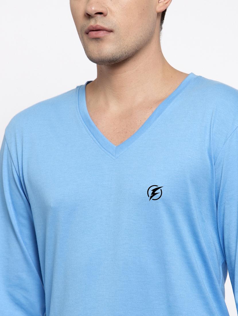 light blue solid t-shirt - 17264537 - Standard Image - 5