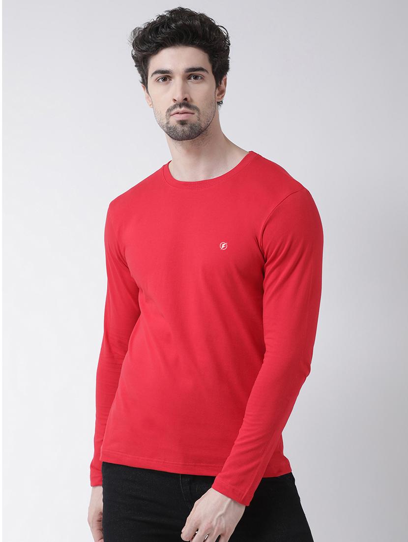 men solid long sleeves t-shirt