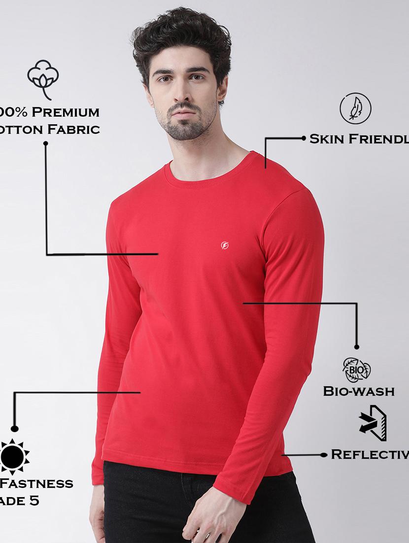 men solid long sleeves t-shirt - 17264553 - Standard Image - 3
