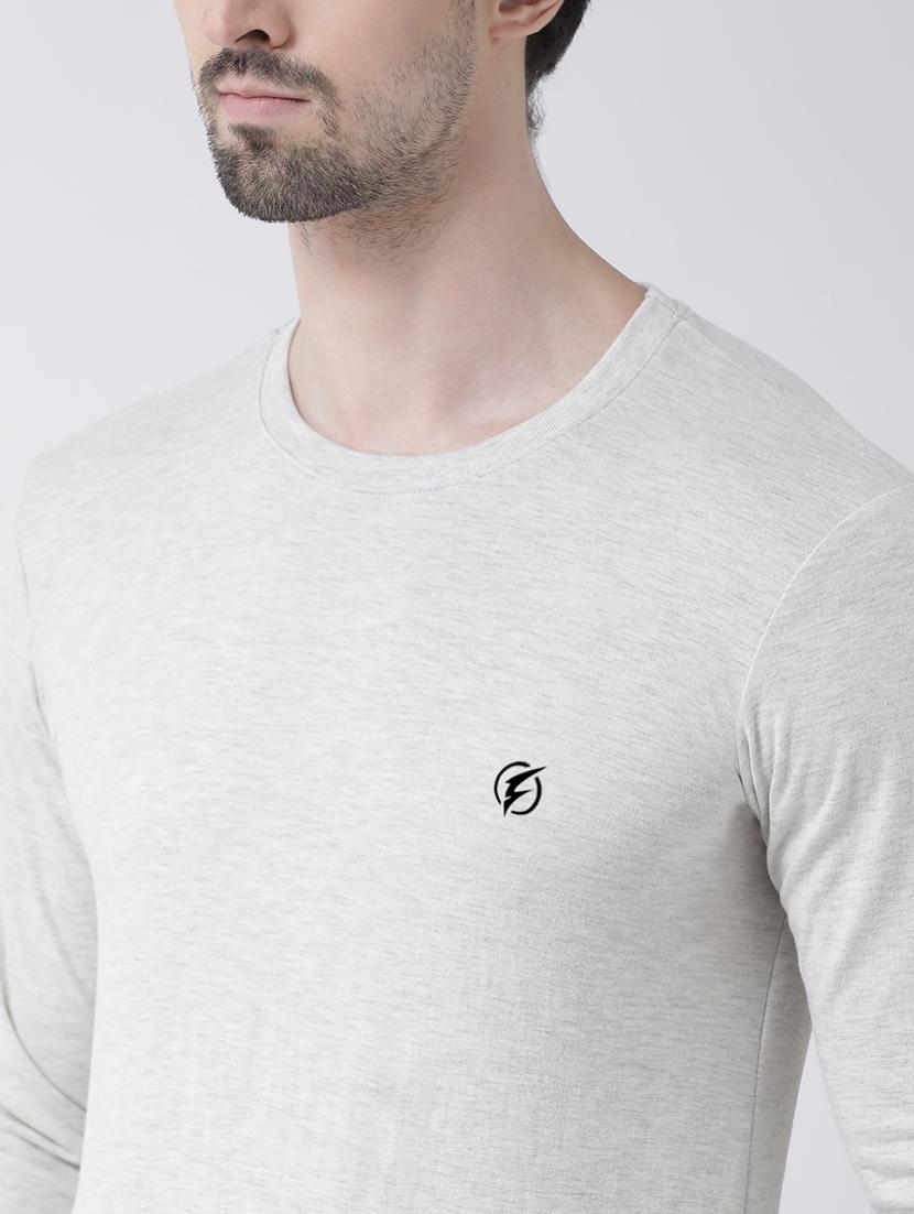 grey solid t-shirt - 17264554 - Standard Image - 5