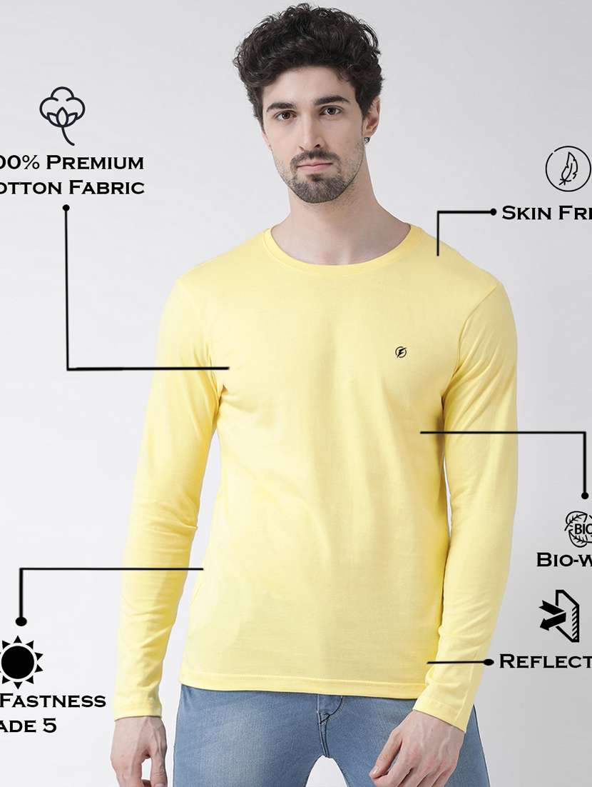yellow solid t-shirt - 17264555 -  Standard Image - 3