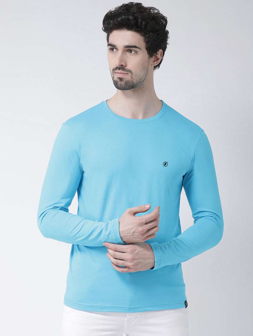 light blue solid t-shirt - 17264561 -  Zoom Image - 0
