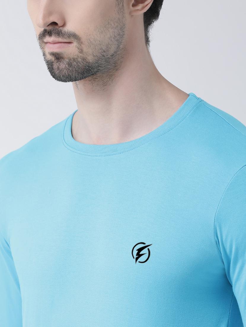 light blue solid t-shirt - 17264561 - Standard Image - 5
