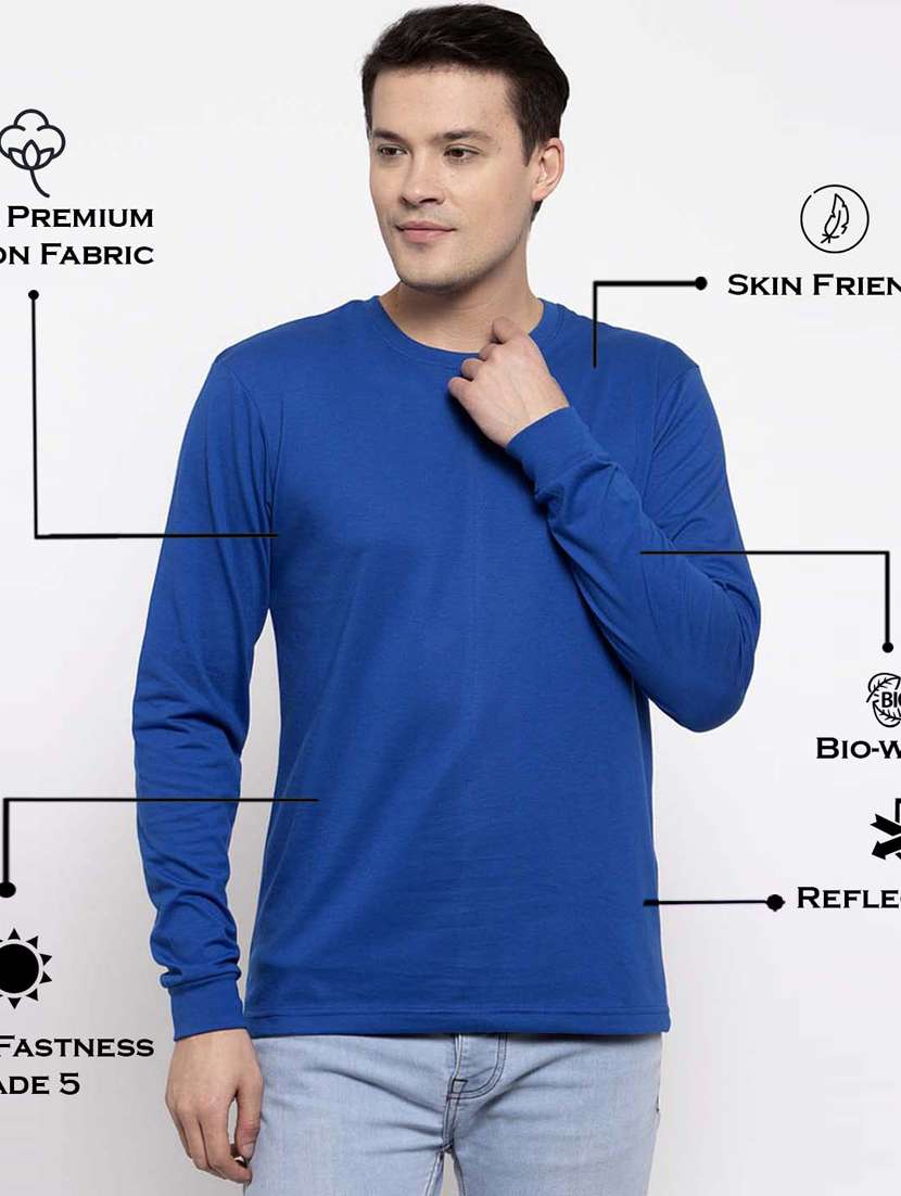 men solid round neck t-shirt - 17264578 -  Standard Image - 3