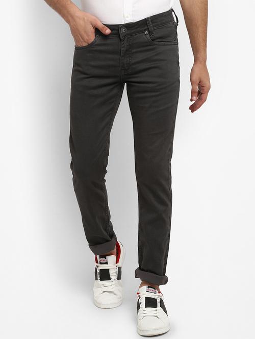 grey printed jeans  - 17264665 -  Standard Image - 0