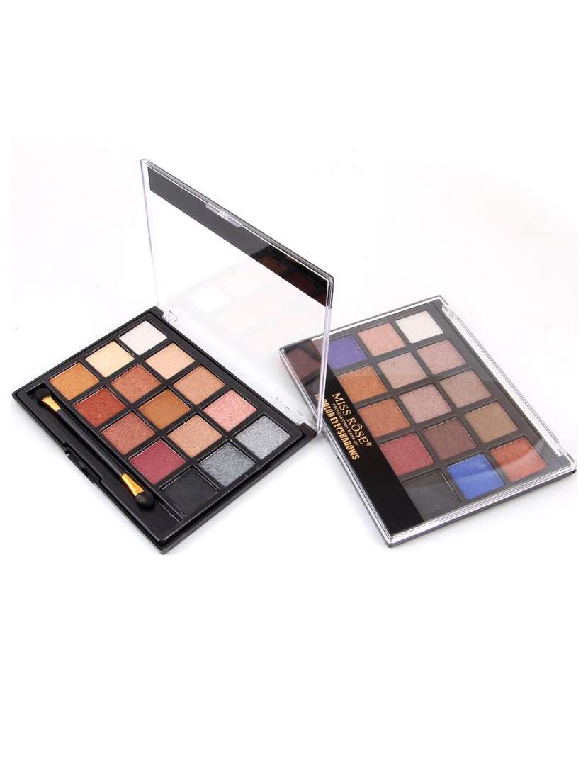 miss rose 15 color matte and shimmery earthly eyeshdaow 