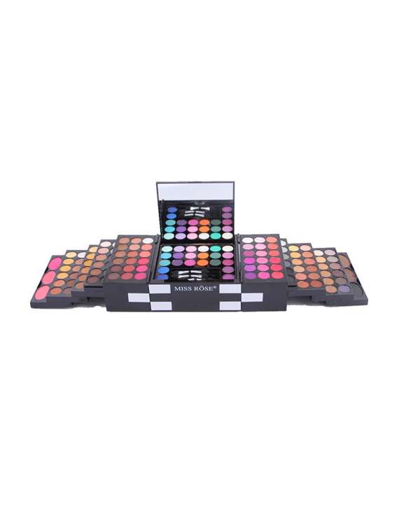 miss rose professional 142 color matte & shimmer cosmetics kit 7001-045m